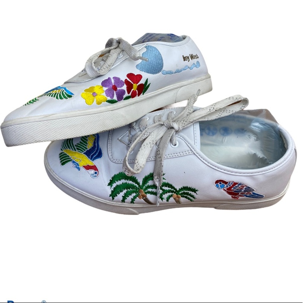 Sebastino Jimmy Tropical Patchwork Parrot Sneakers